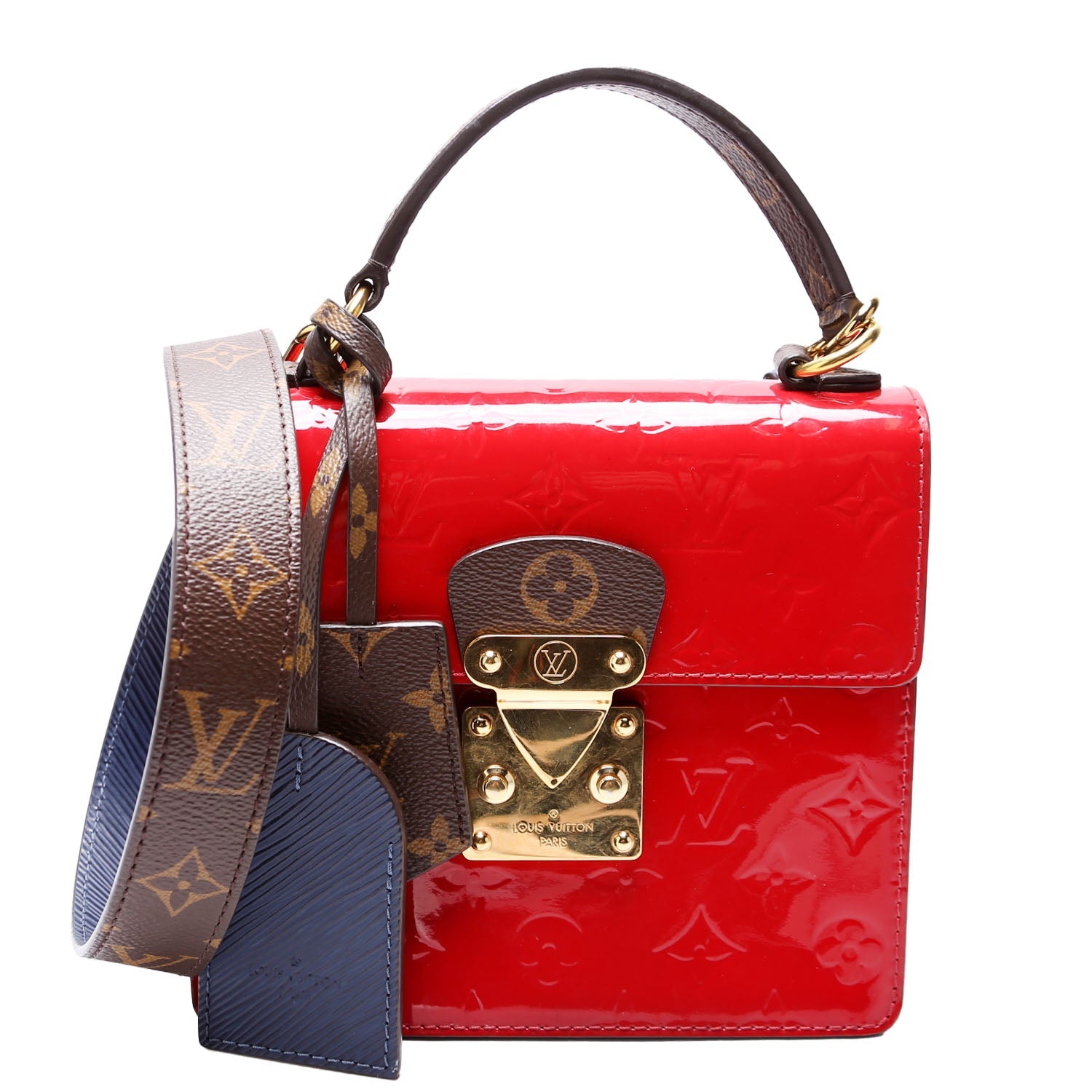 Louis Vuitton Spring Street Vernis Red/Navy