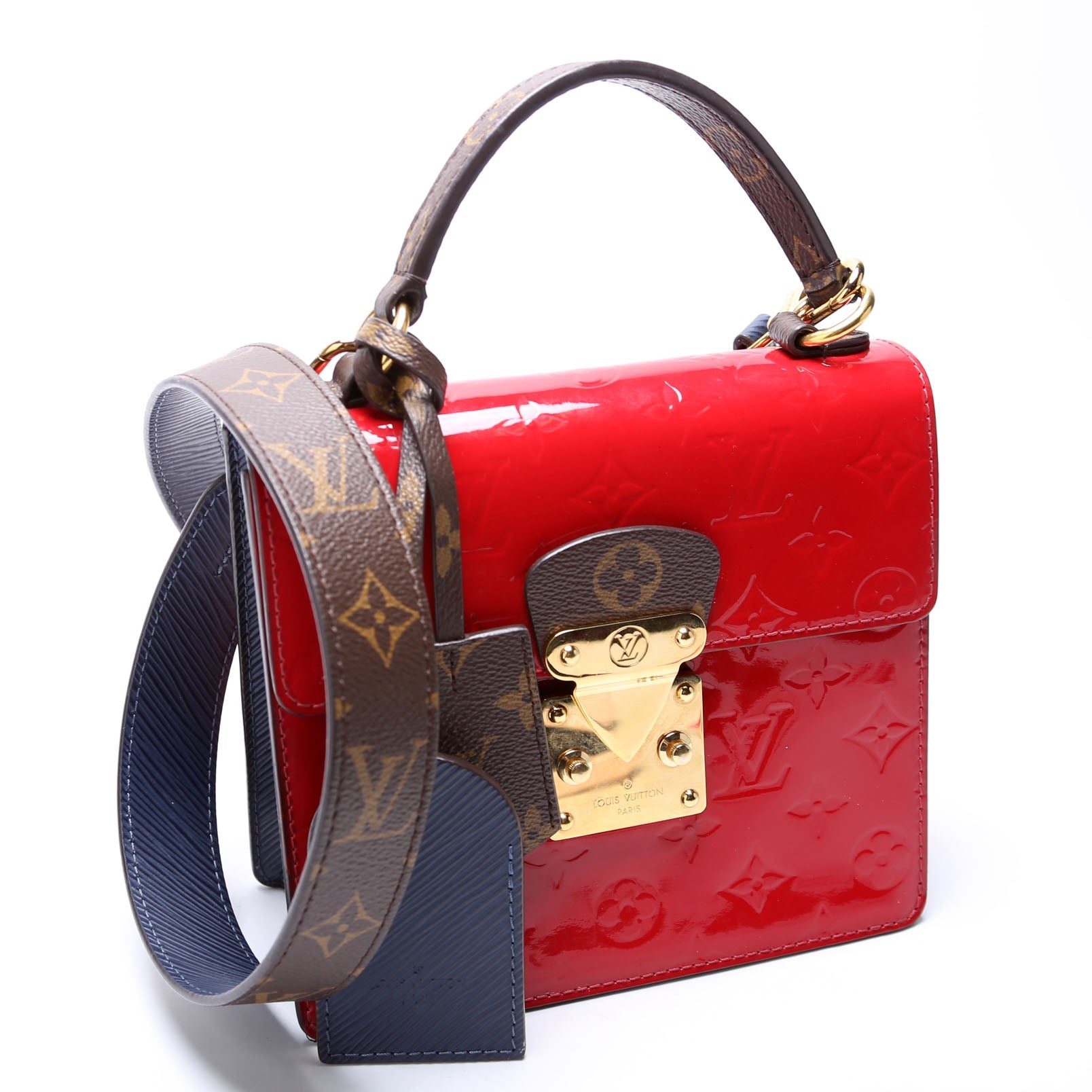 Louis Vuitton Spring Street Vernis Red/Navy