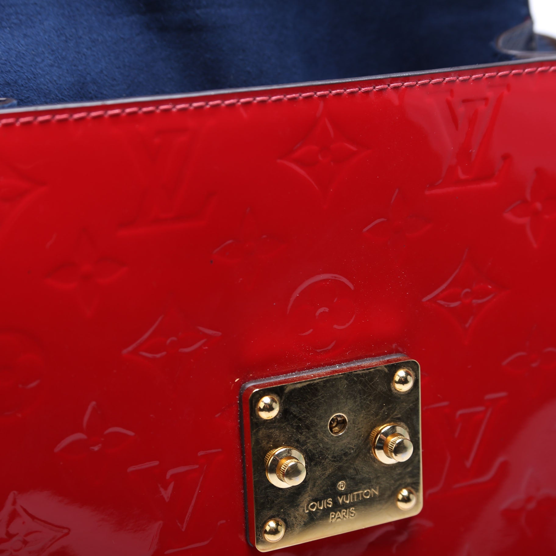 Louis Vuitton Spring Street Vernis Red/Navy