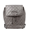 Chanel CC Filigree Backpack Metallic Caviar 26M