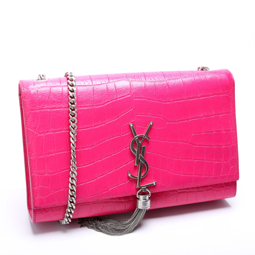 Saint Laurent Kate Tassel Satchel Medium 354119 Pink