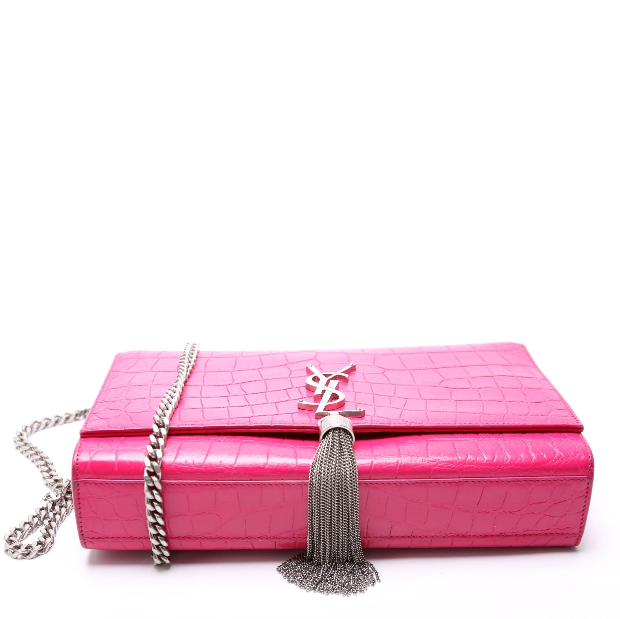Saint Laurent Kate Tassel Satchel Medium 354119 Pink