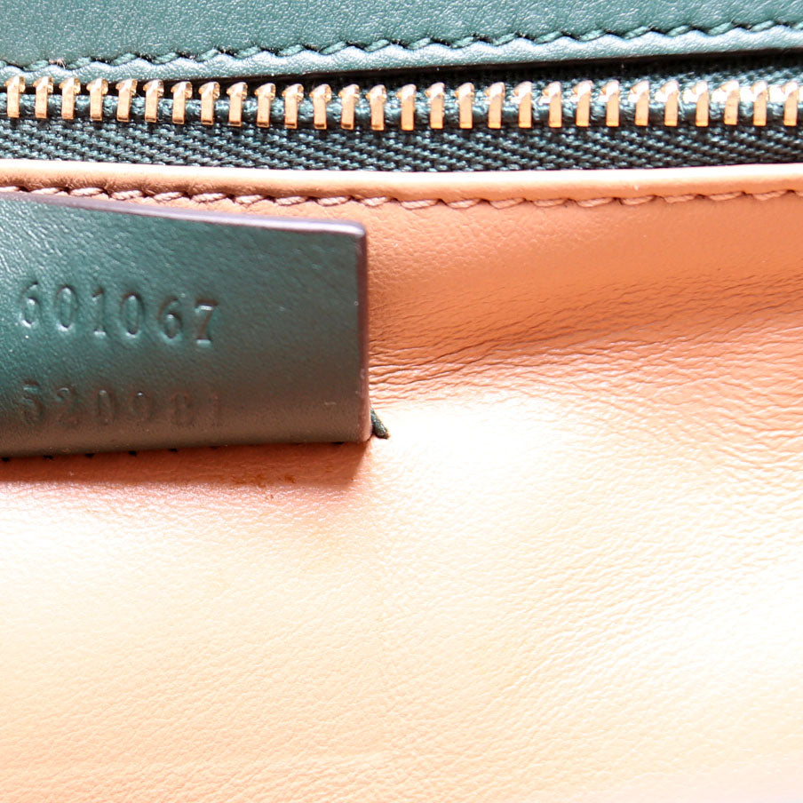 Gucci 601067 Sylvie 1969 Lizard Small Green