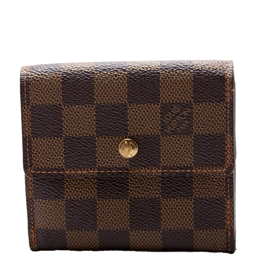 Louis Vuitton Emilie Wallet Damier Ebene Brown