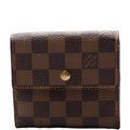Louis Vuitton Emilie Wallet Damier Ebene Brown