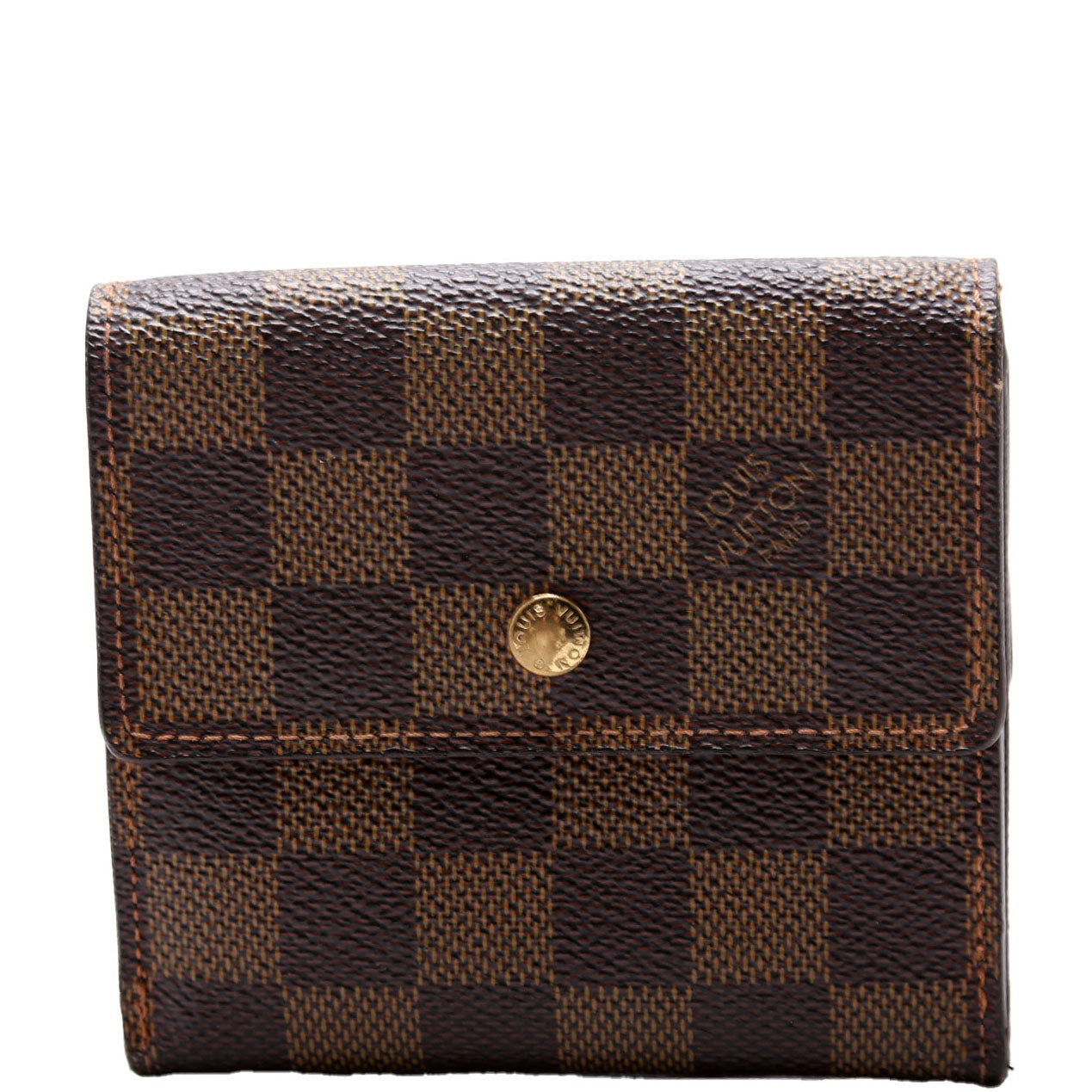 Louis Vuitton Emilie Wallet Damier Ebene Brown