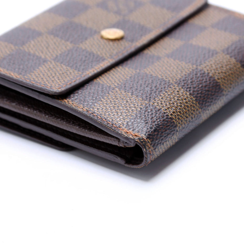 Louis Vuitton Emilie Wallet Damier Ebene Brown