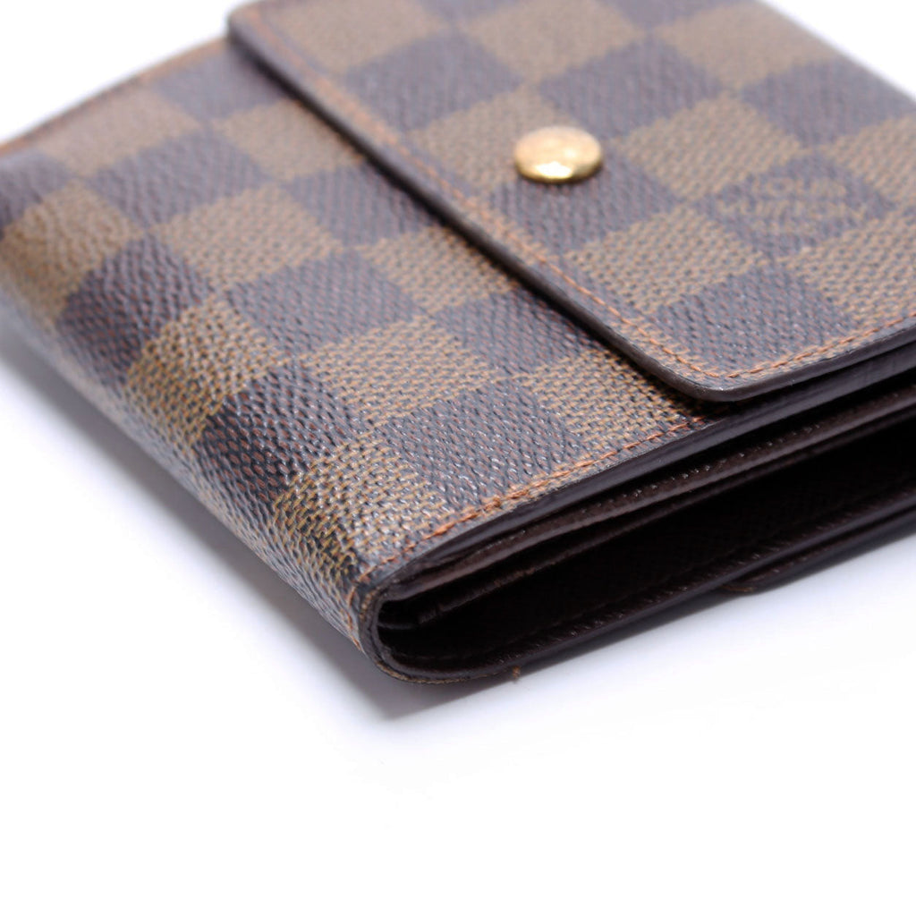 Louis Vuitton Emilie Wallet Damier Ebene Brown