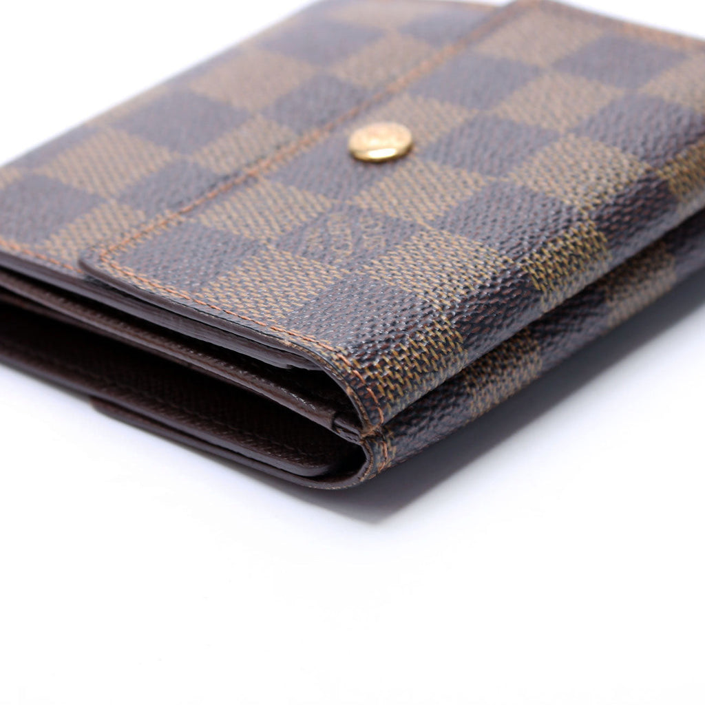 Louis Vuitton Emilie Wallet Damier Ebene Brown
