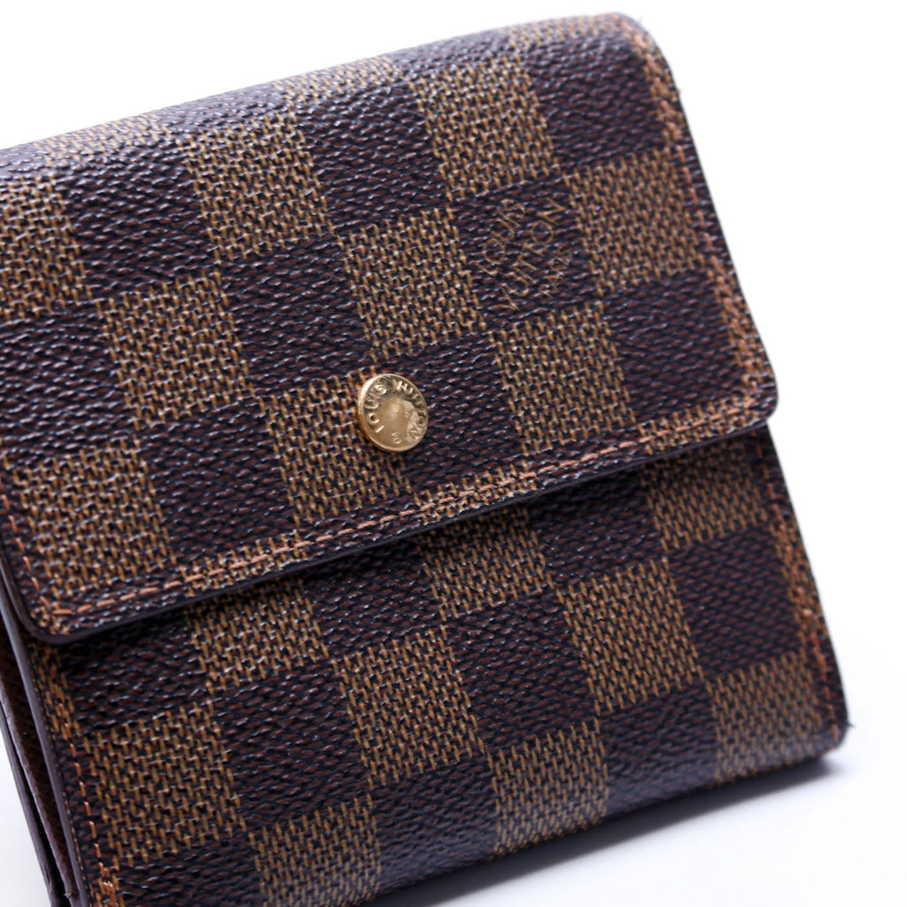 Louis Vuitton Emilie Wallet Damier Ebene Brown