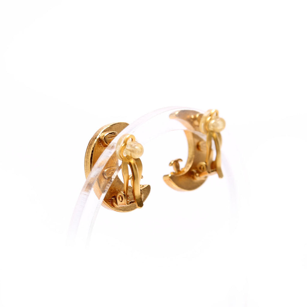 Chanel CC Crystal Moon Clip On