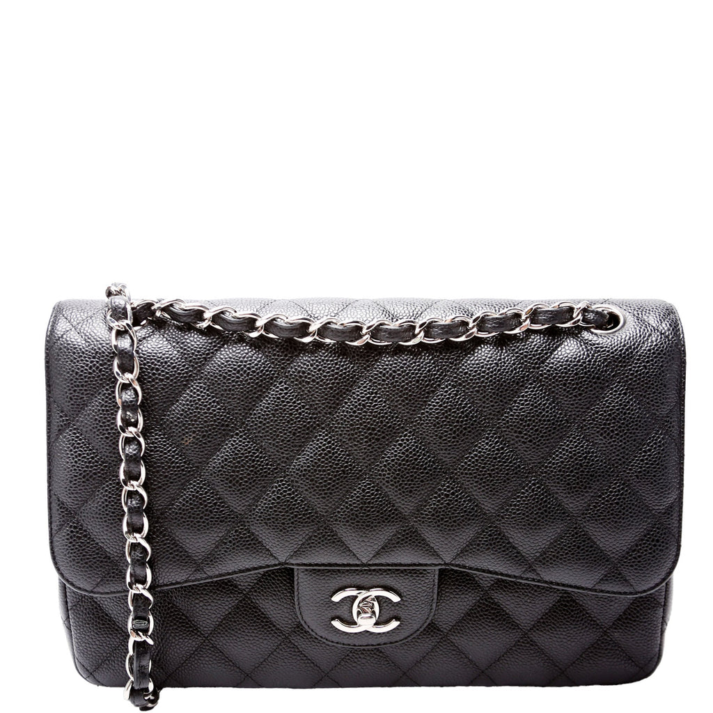 Chanel Classic Flap Jumbo Caviar 25-28M