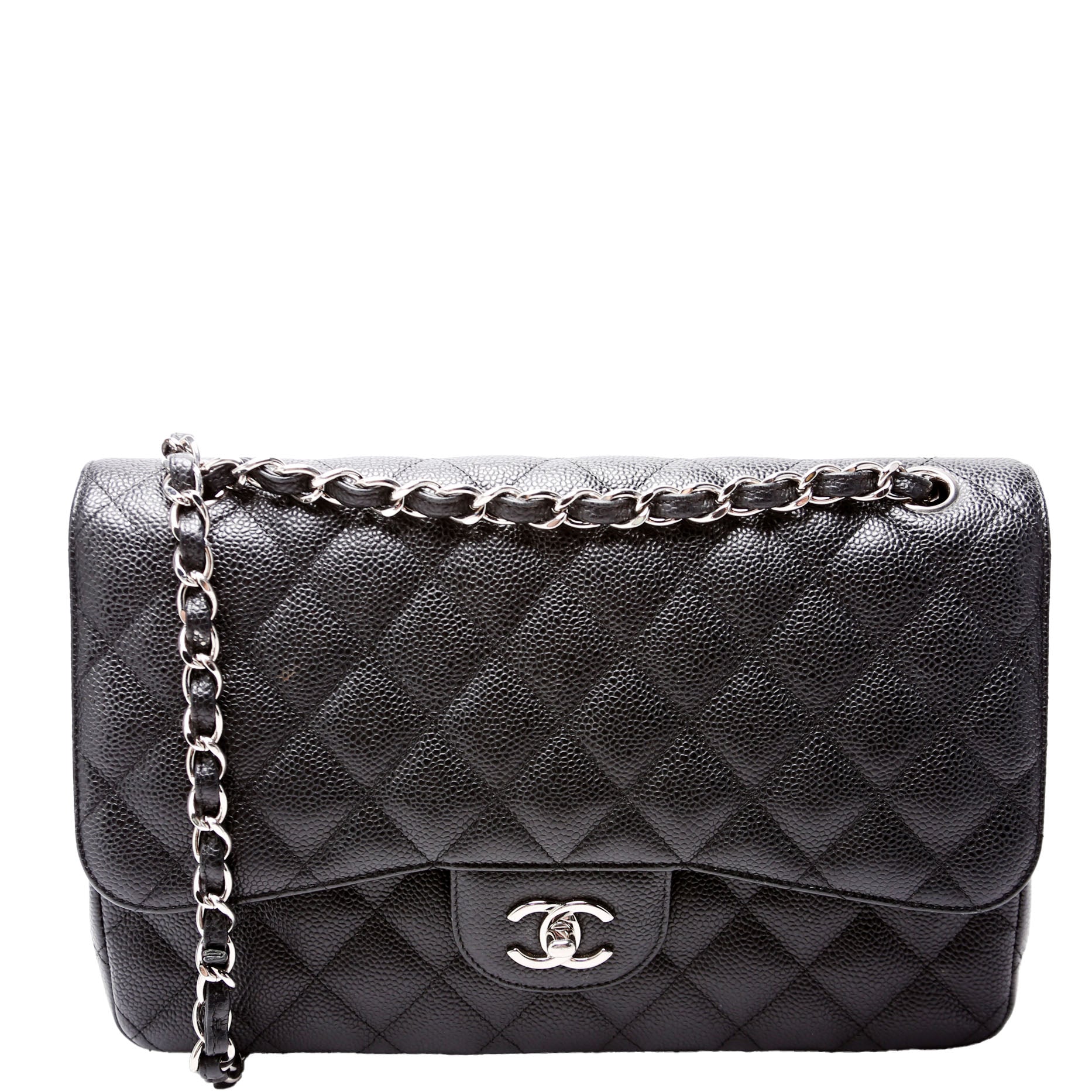 Chanel Classic Flap Jumbo Caviar 25-28M