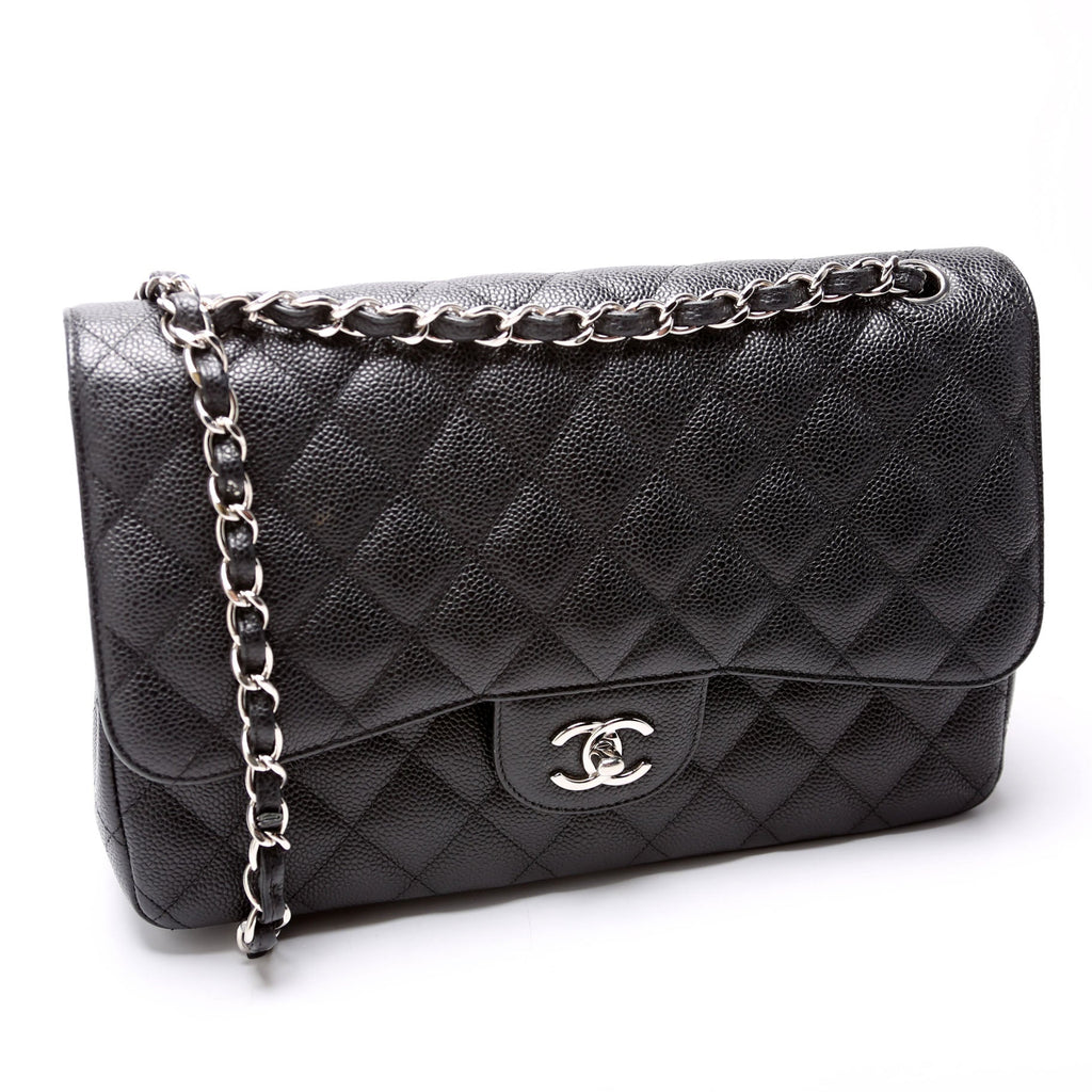 Chanel Classic Flap Jumbo Caviar 25-28M