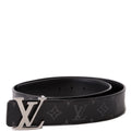 Louis Vuitton LV Initiales 40MM Reversible Leather/Monogram Eclipse Belt Size 85/34
