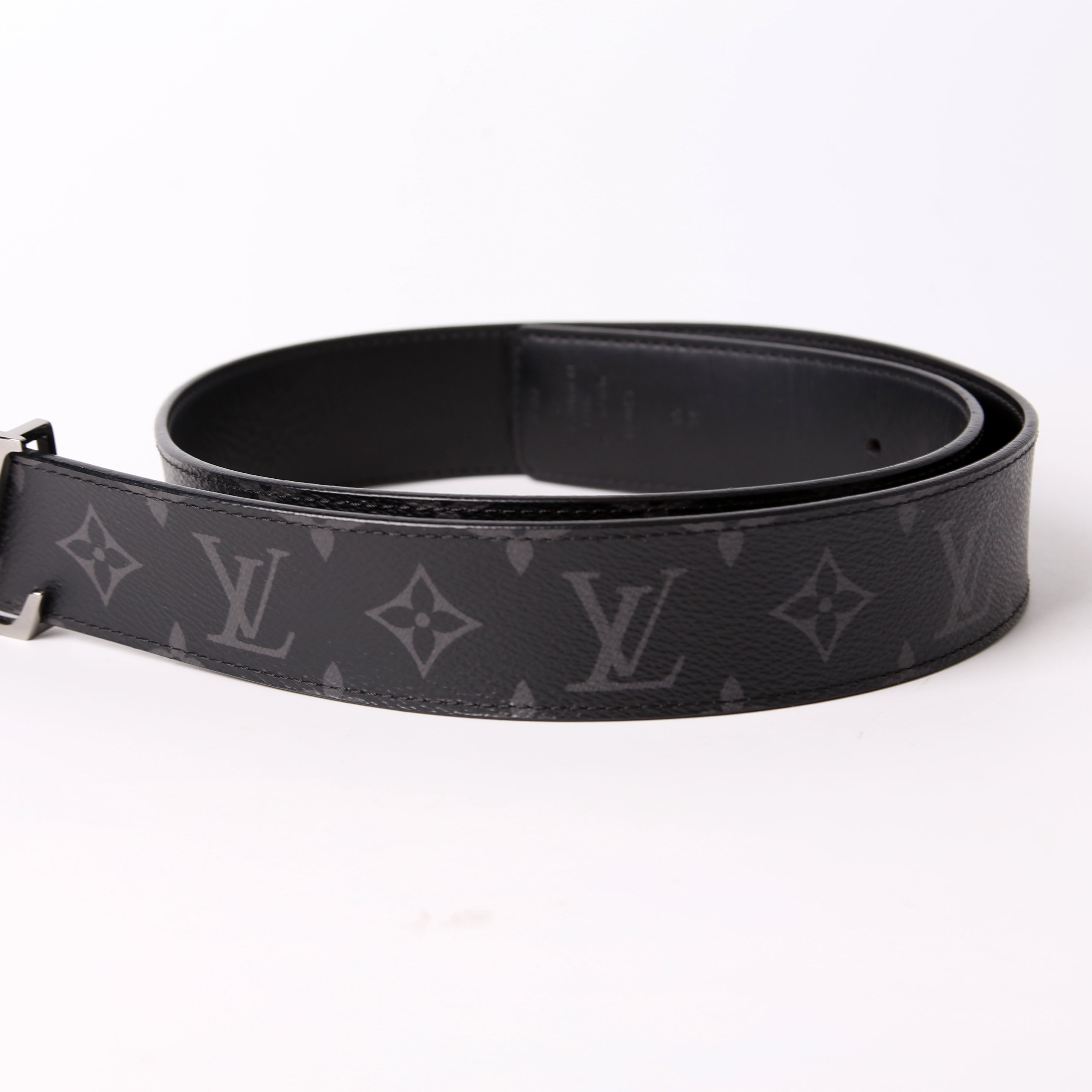 Louis Vuitton LV Initiales 40MM Reversible Leather/Monogram Eclipse Belt Size 85/34