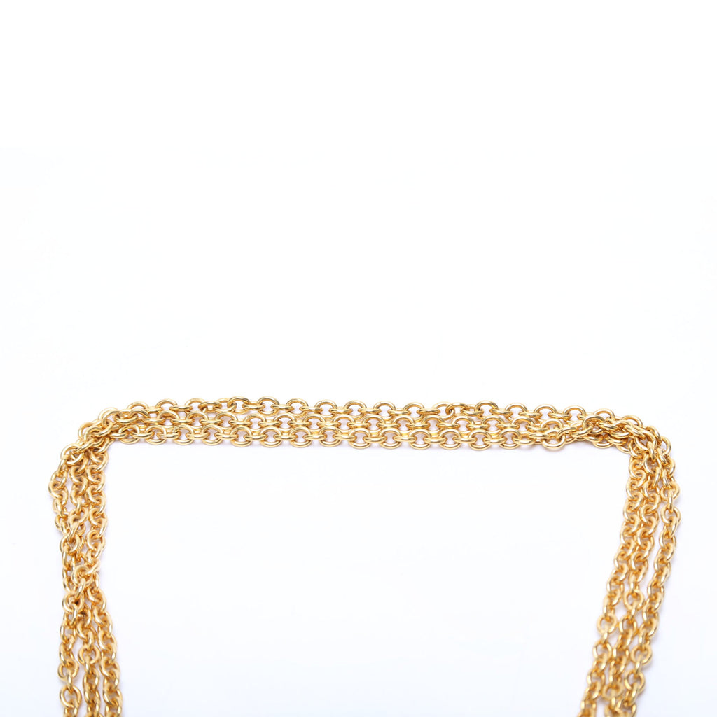 Chanel Classic Flap Charm Waist Chain Belt Size 70/28 Gold