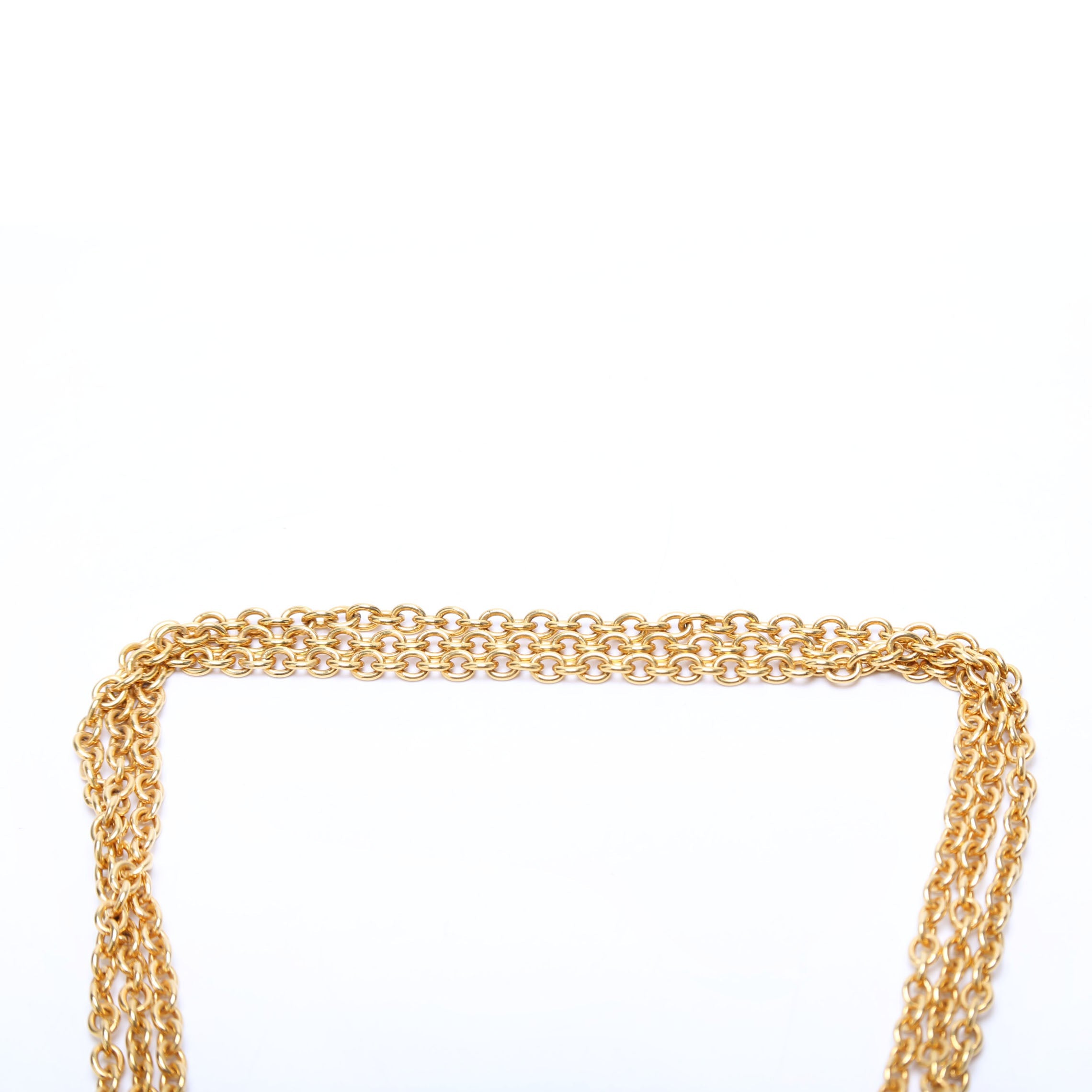 Chanel Classic Flap Charm Waist Chain Belt Size 70/28 Gold