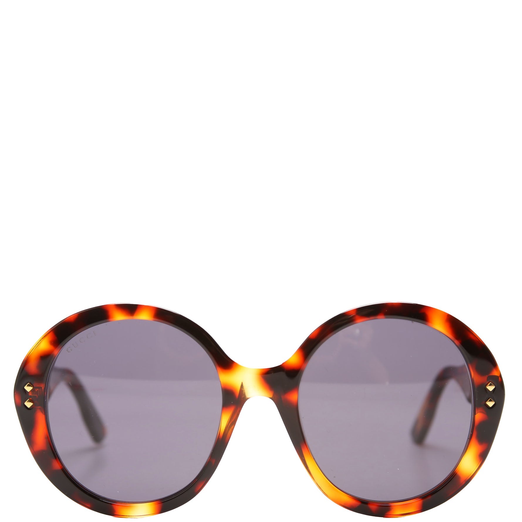 Gucci GG1081S Round Acetate Sunglasses Brown