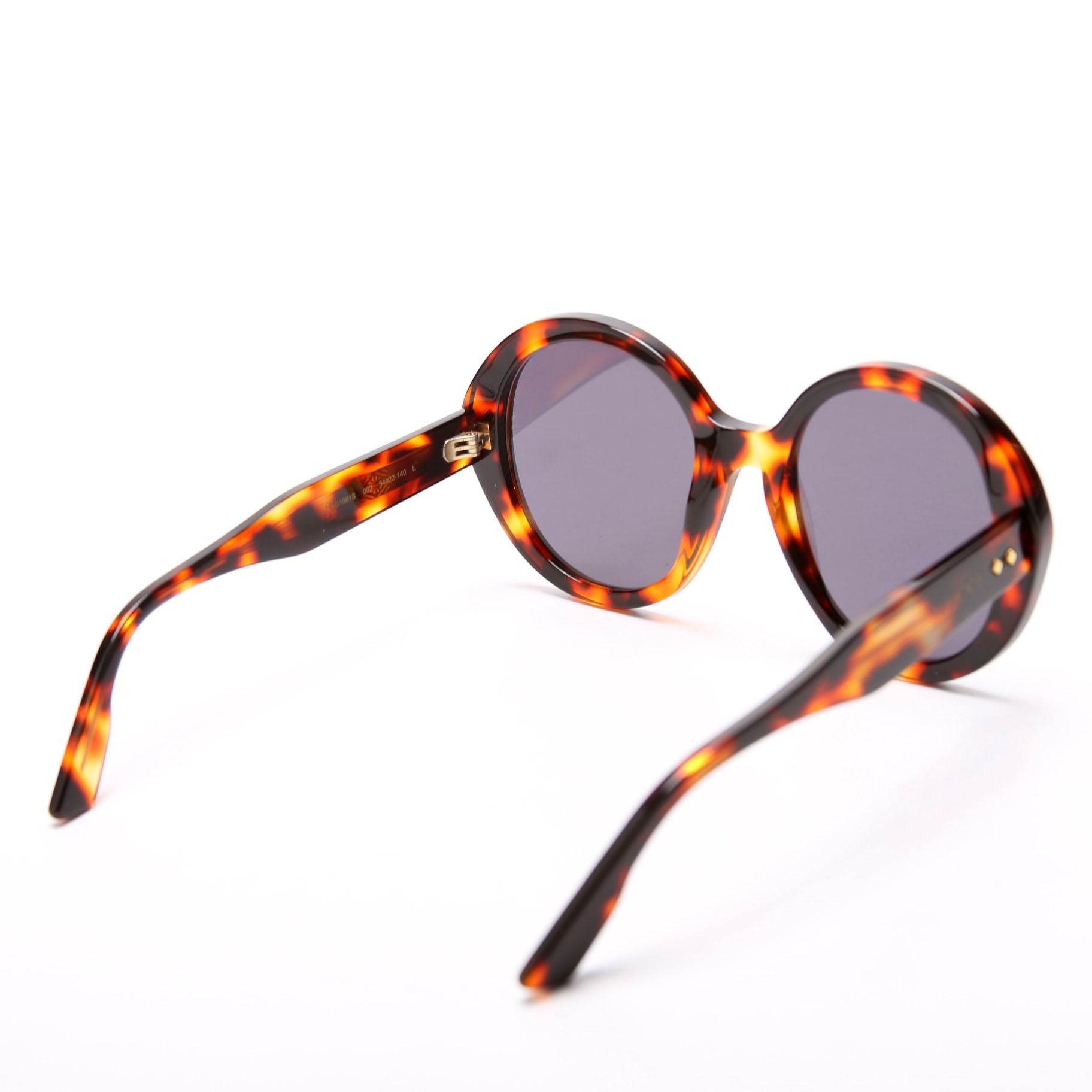 Gucci GG1081S Round Acetate Sunglasses Brown