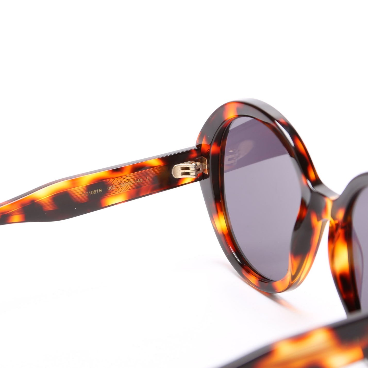 Gucci GG1081S Round Acetate Sunglasses Brown