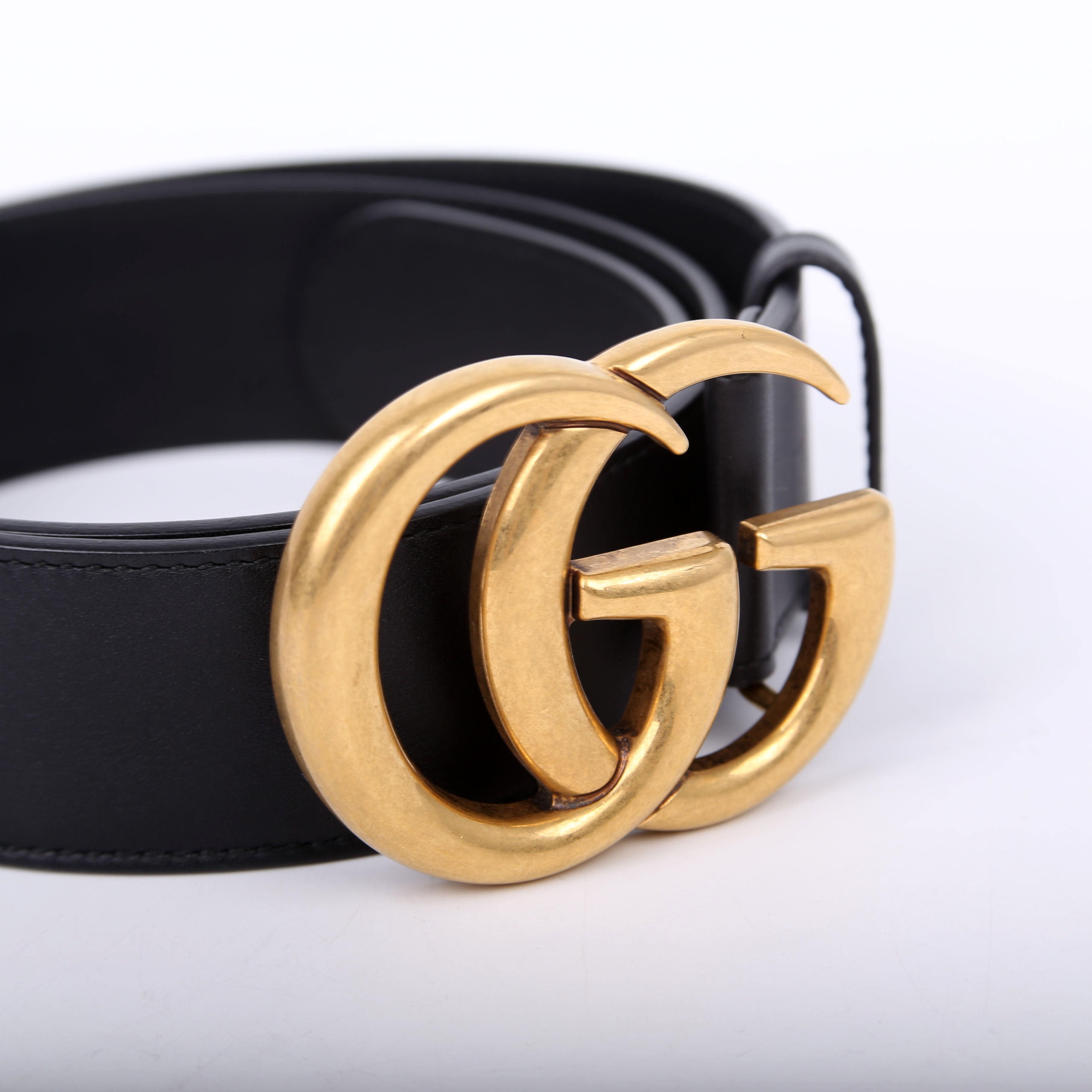 Gucci 4000593 Marmont GG Leather Belt Size 80/32 Black