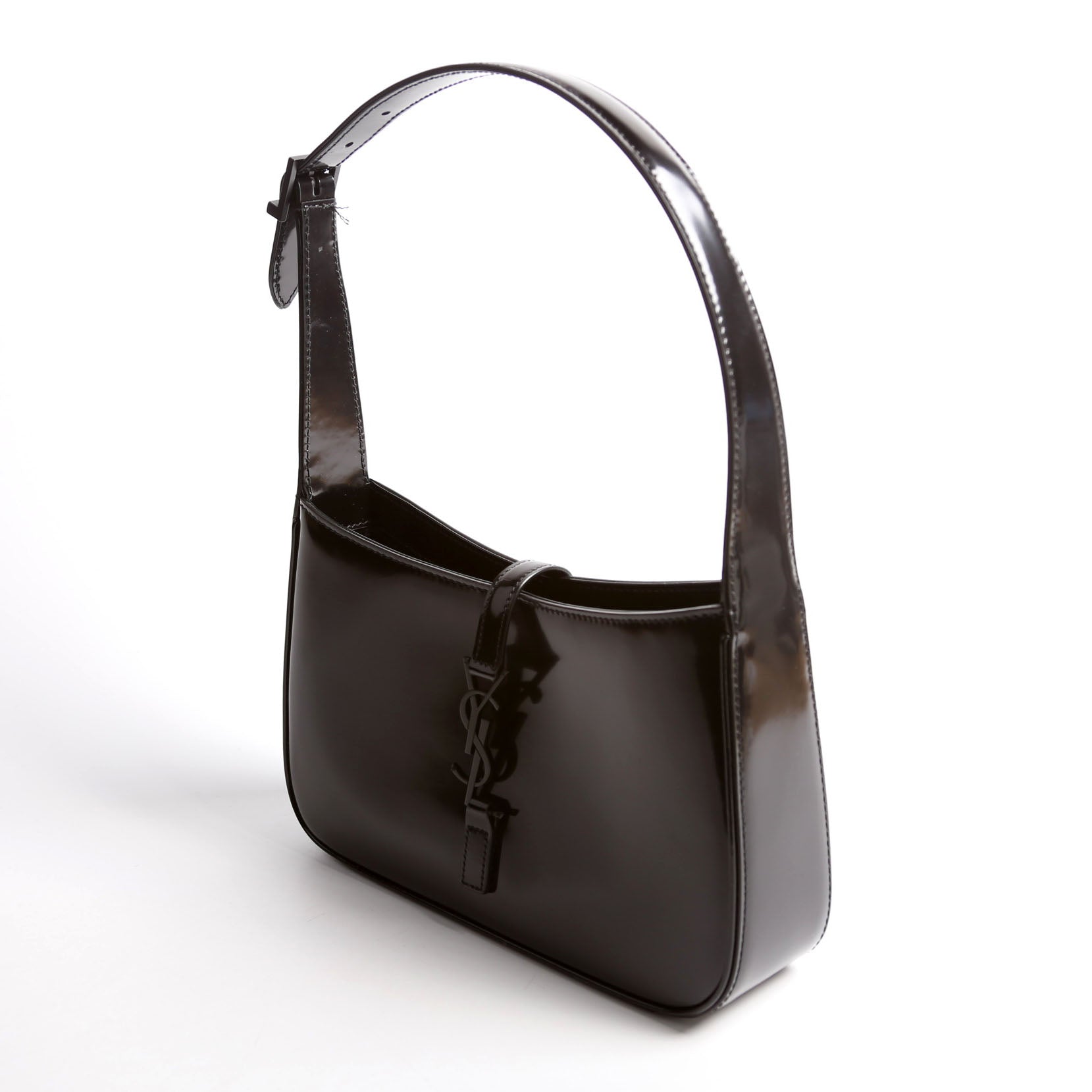 Saint Laurent 657228 Le 5 A 7 Hobo Leather Black