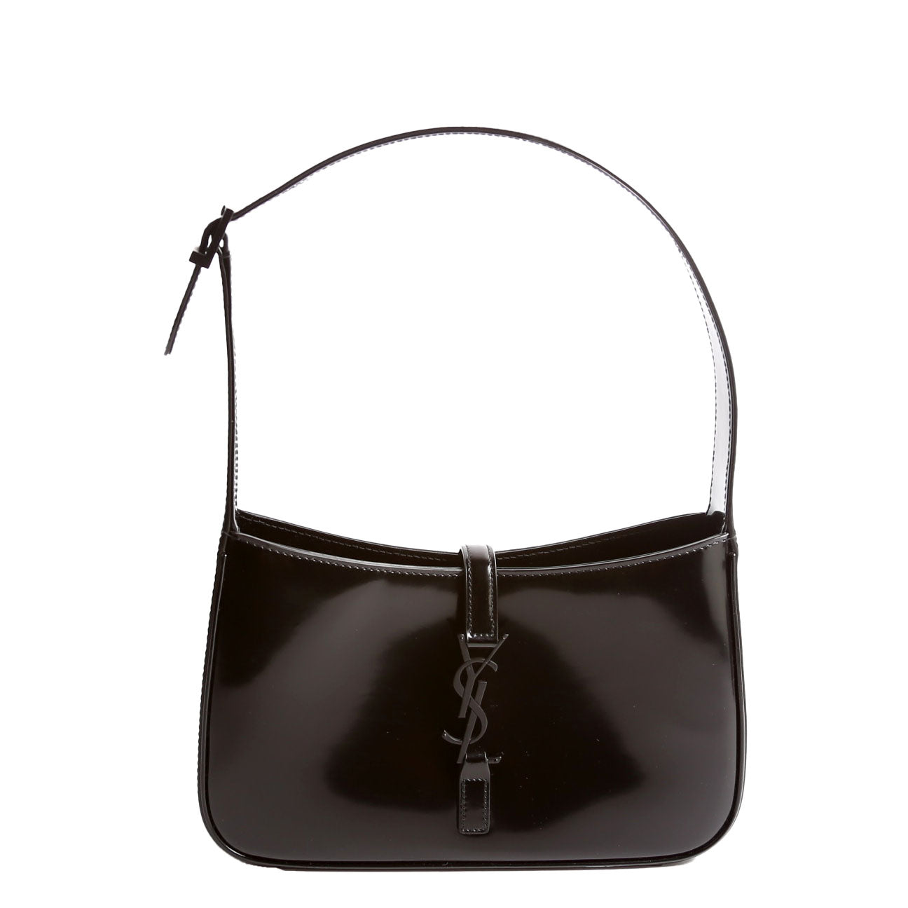 Saint Laurent 657228 Le 5 A 7 Hobo Leather Black