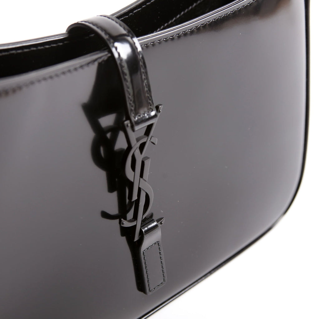 Saint Laurent 657228 Le 5 A 7 Hobo Leather Black