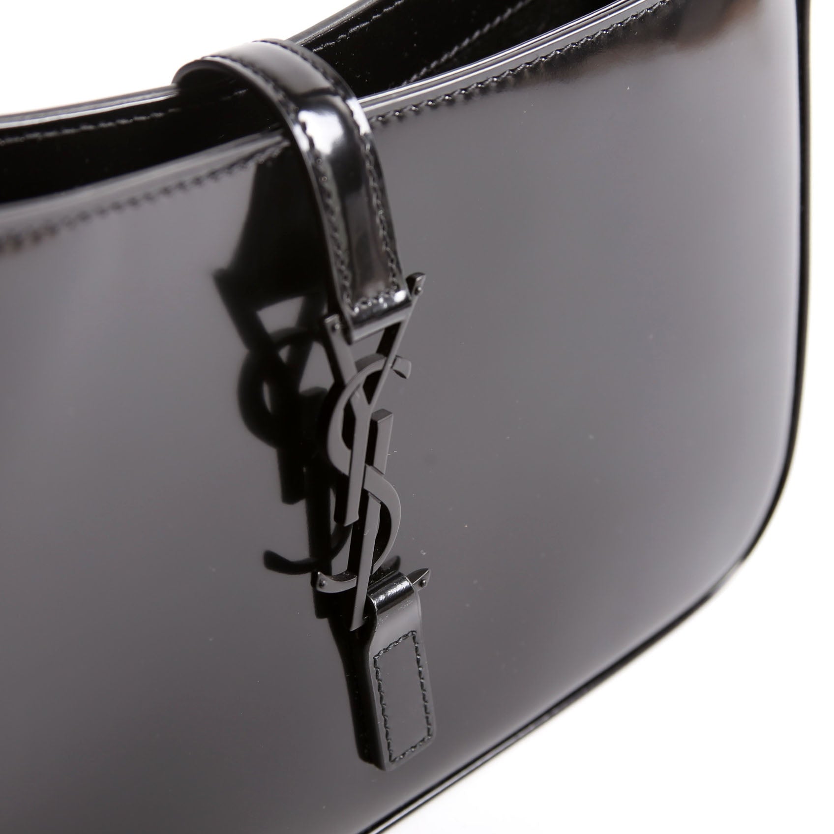Saint Laurent 657228 Le 5 A 7 Hobo Leather Black