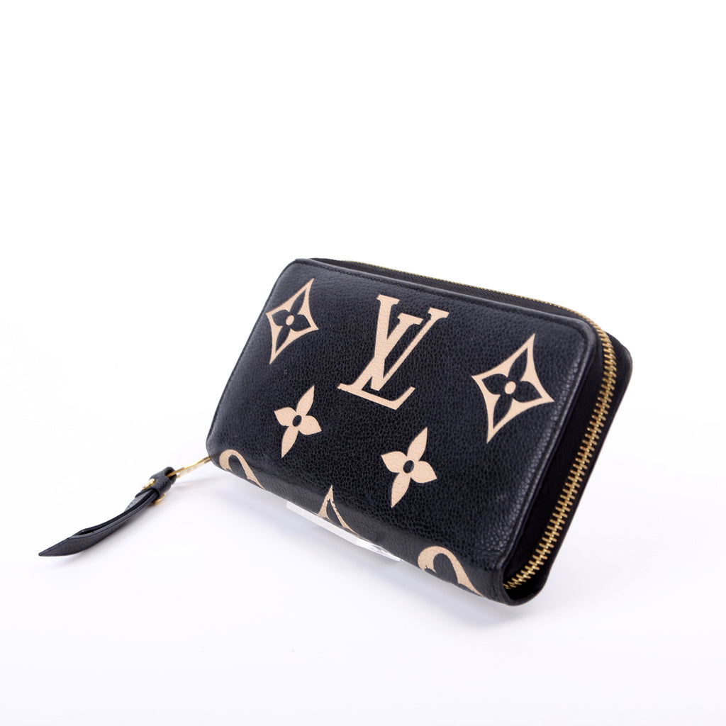 Louis Vuitton Zippy Wallet Bicolor Empreinte Black