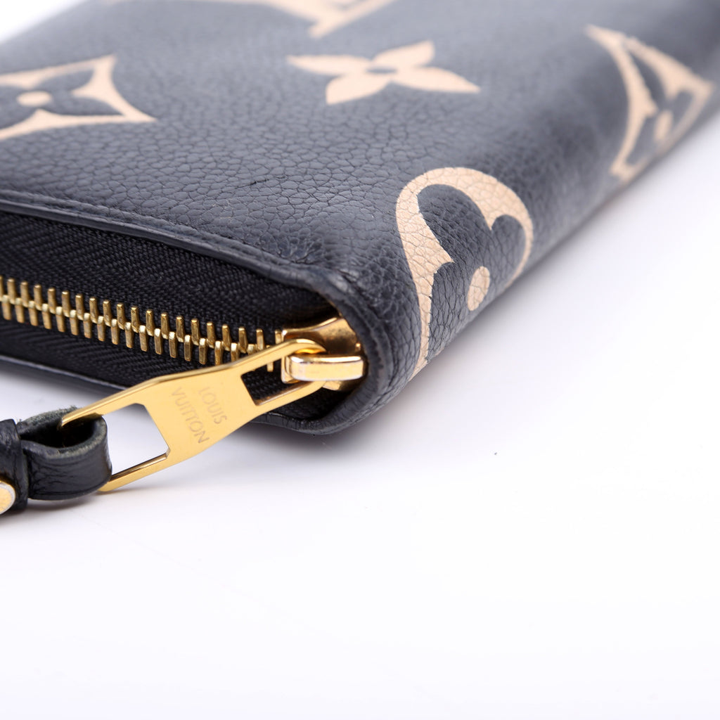 Louis Vuitton Zippy Wallet Bicolor Empreinte Black