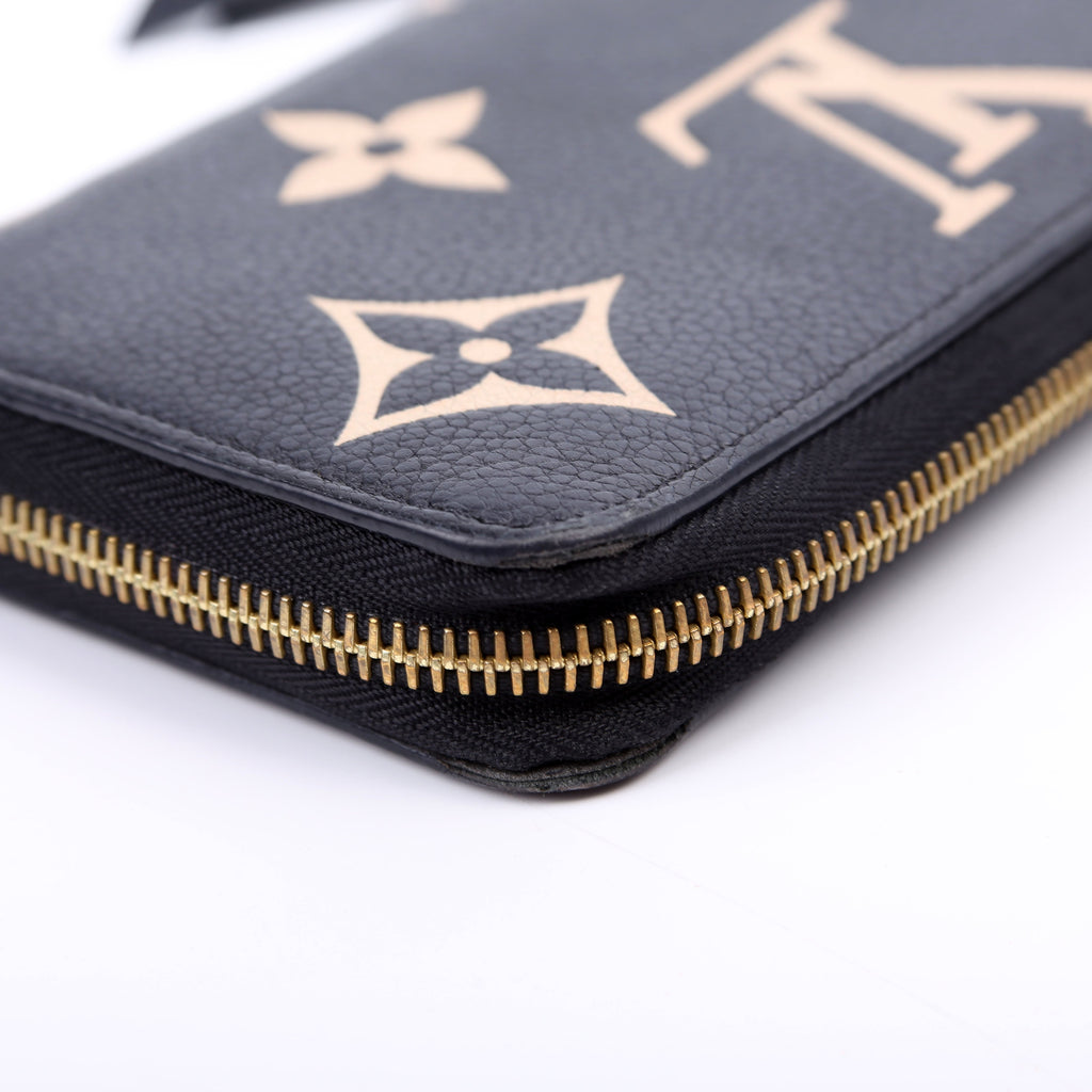 Louis Vuitton Zippy Wallet Bicolor Empreinte Black