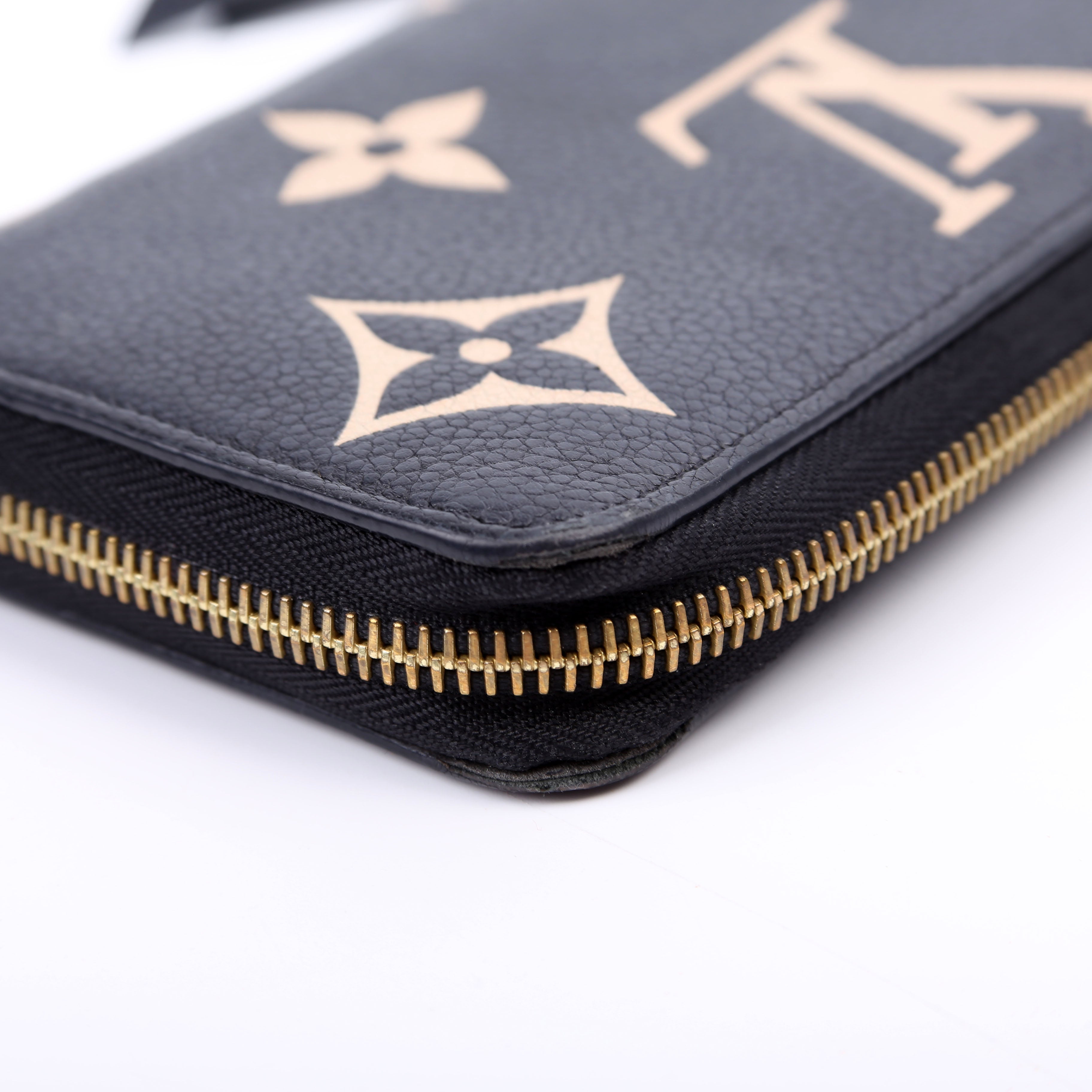 Louis Vuitton Zippy Wallet Bicolor Empreinte Black