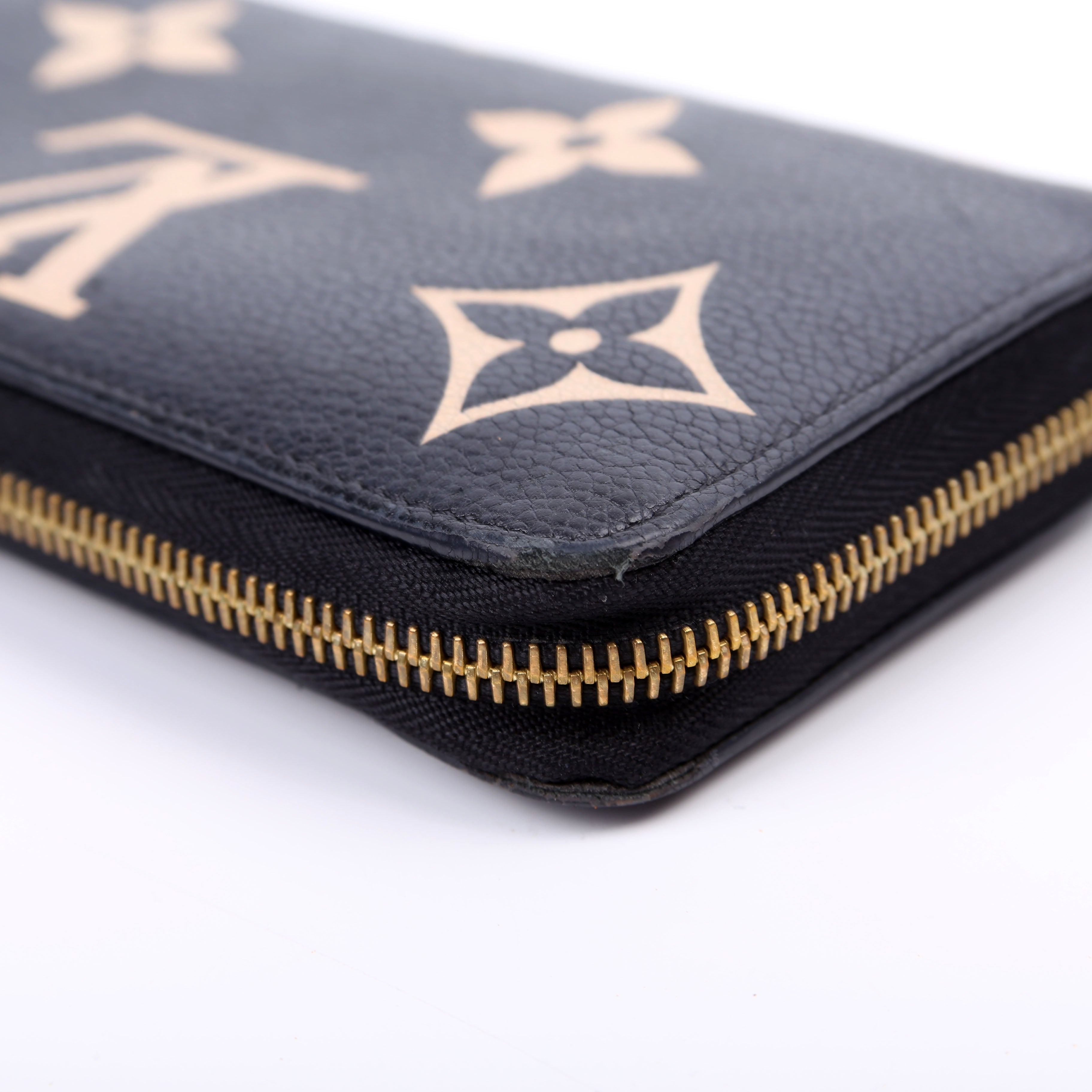 Louis Vuitton Zippy Wallet Bicolor Empreinte Black