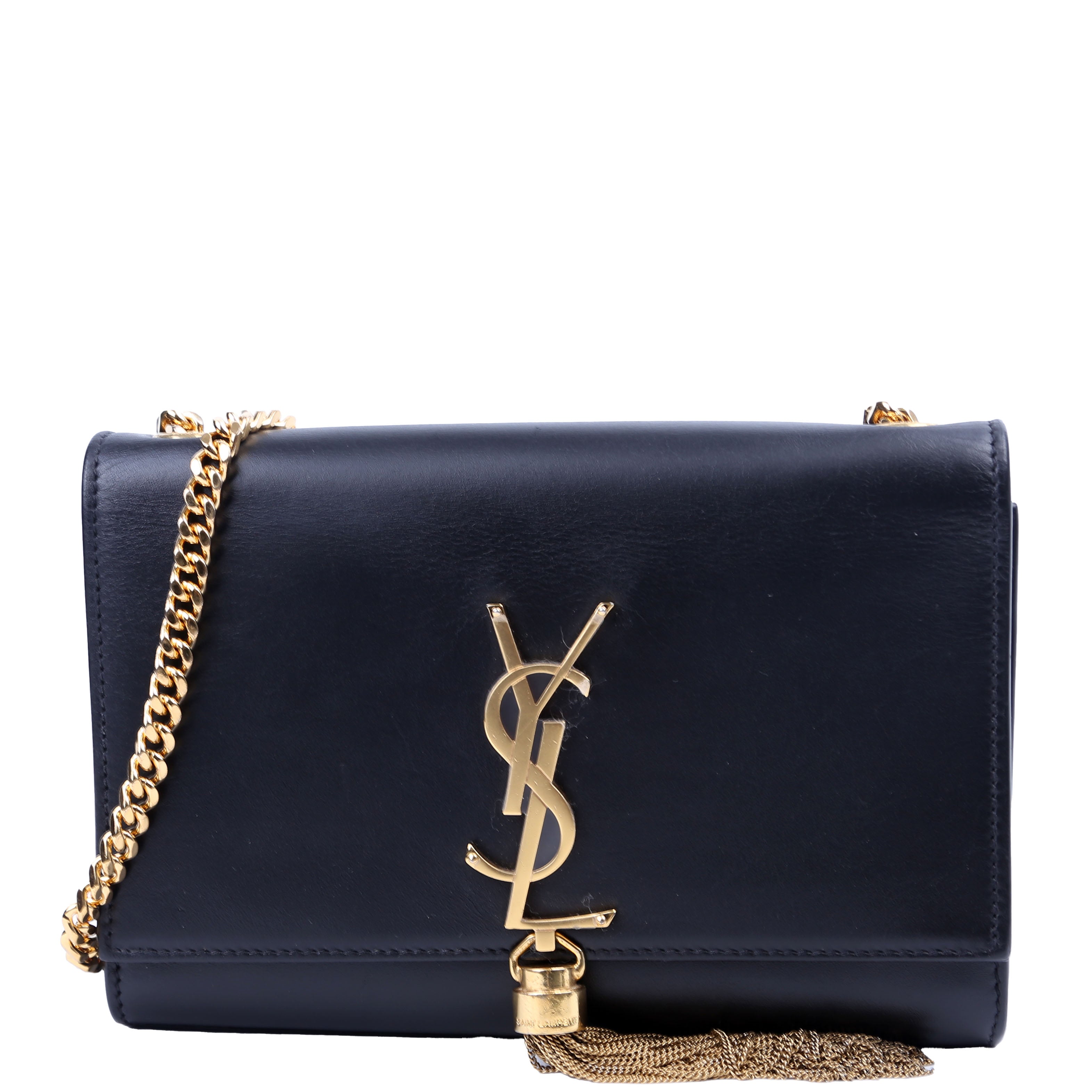 Saint Laurent Kate Tassel Satchel Small Black