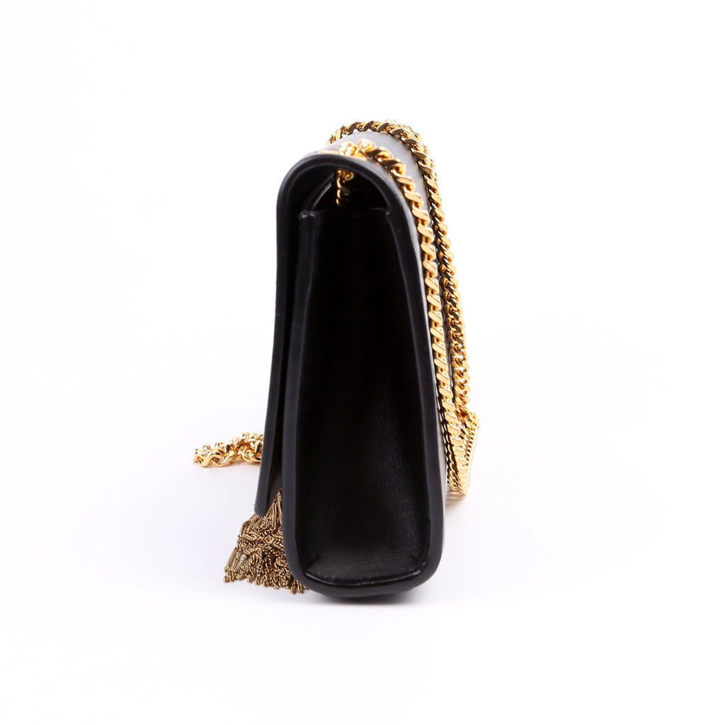 Saint Laurent Kate Tassel Satchel Small Black