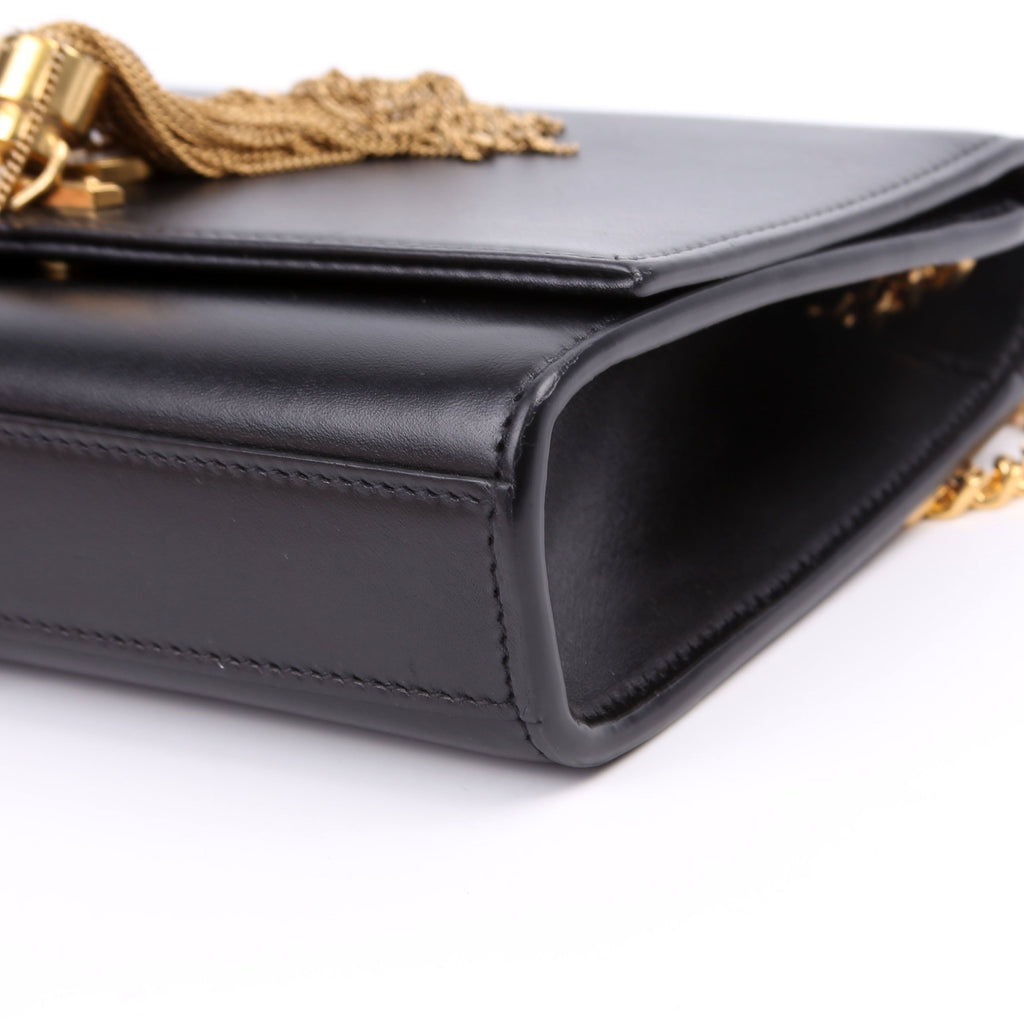Saint Laurent Kate Tassel Satchel Small Black