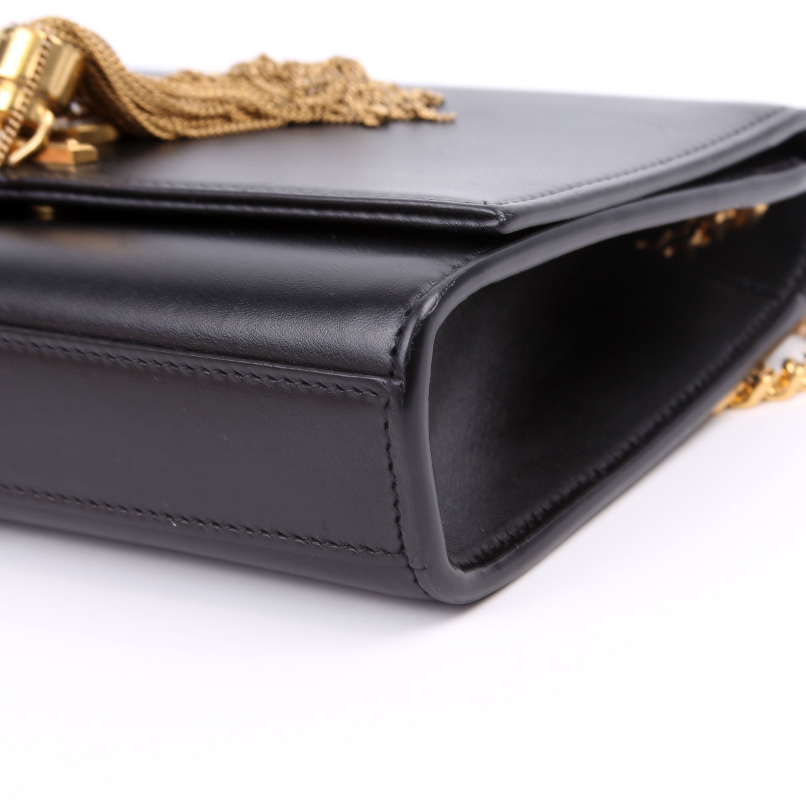 Saint Laurent Kate Tassel Satchel Small Black