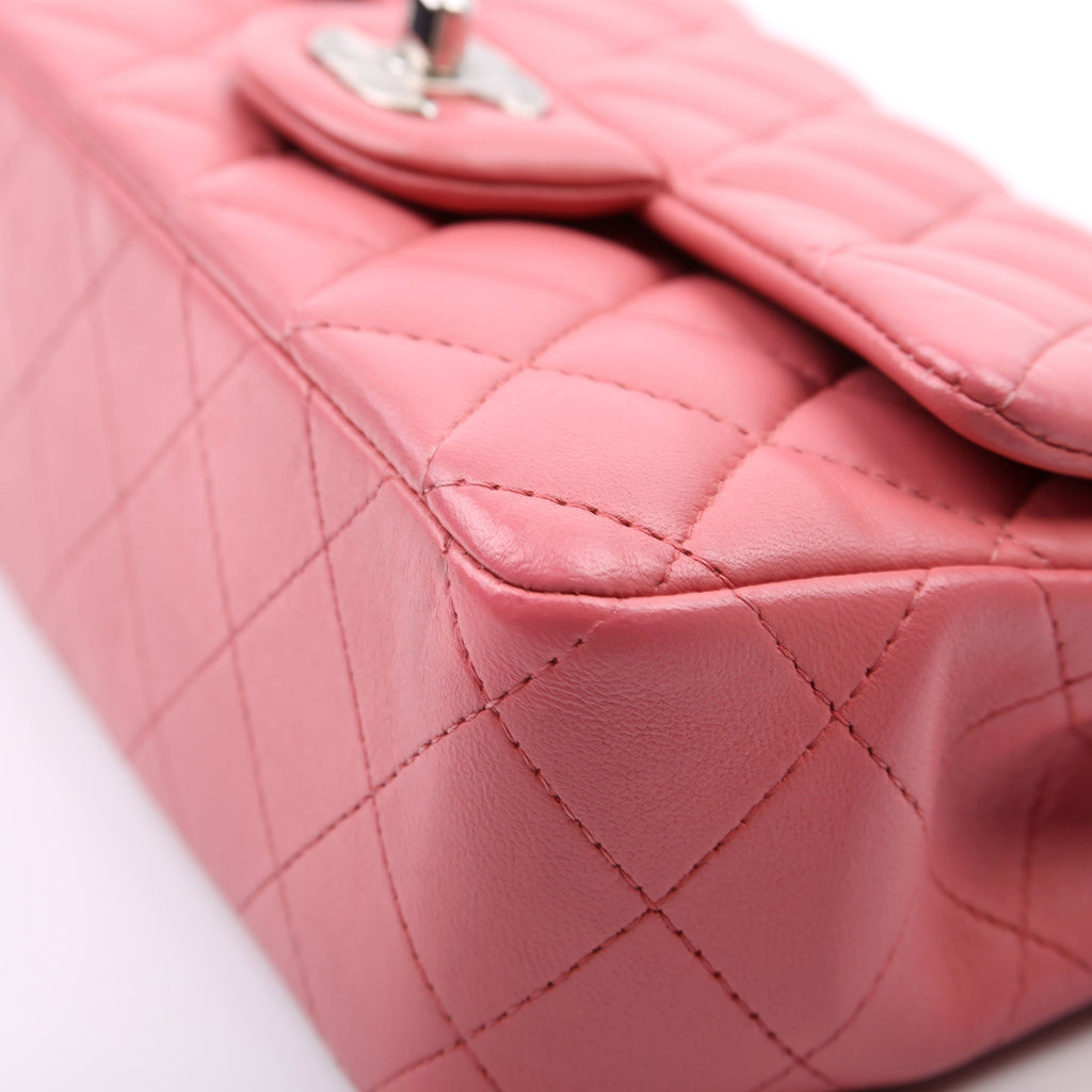 Chanel Classic Flap Mini Rectangle Lambskin Pink 28M