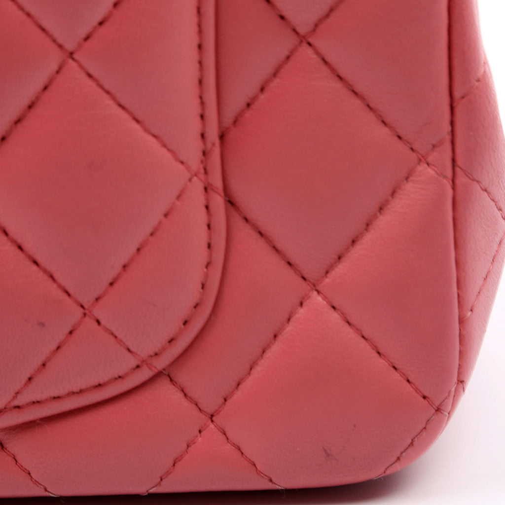 Chanel Classic Flap Mini Rectangle Lambskin Pink 28M