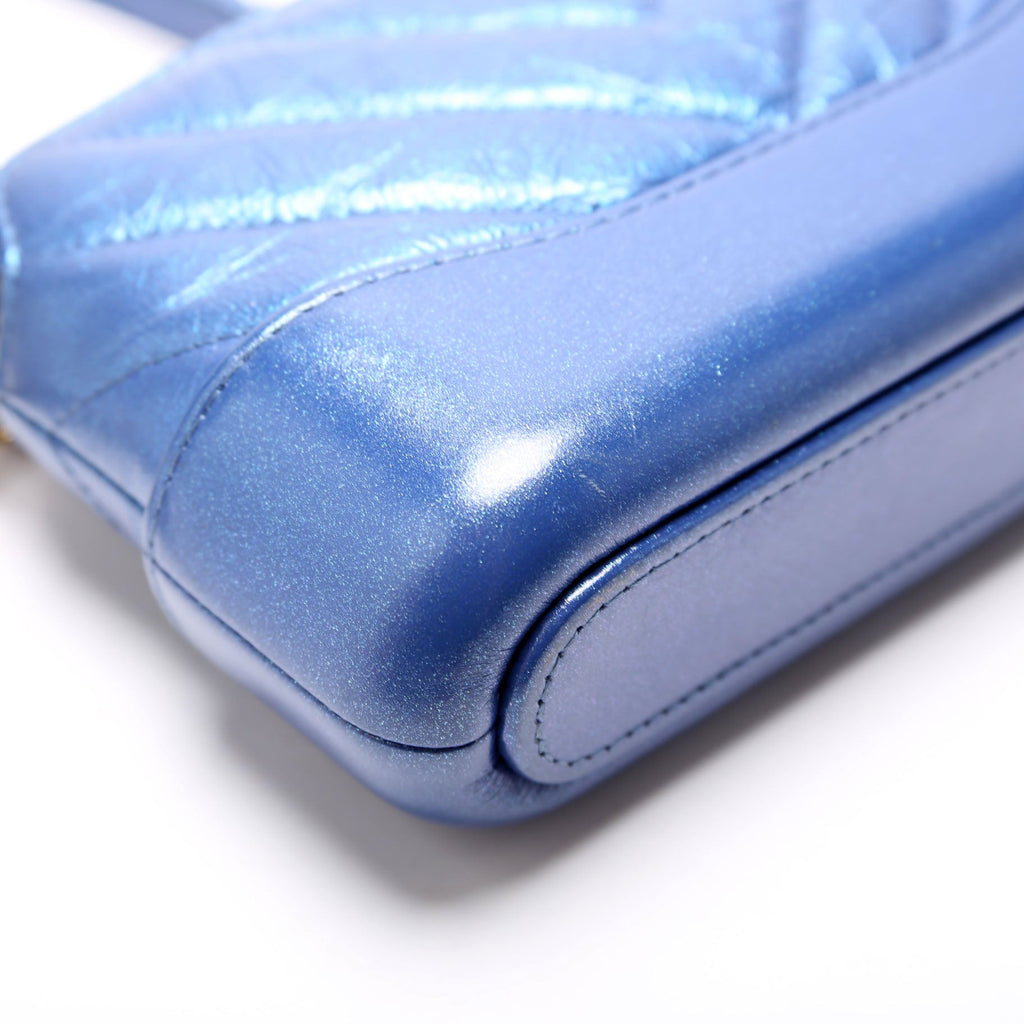 Chanel Gabrielle Double Zip Woc 28M Blue