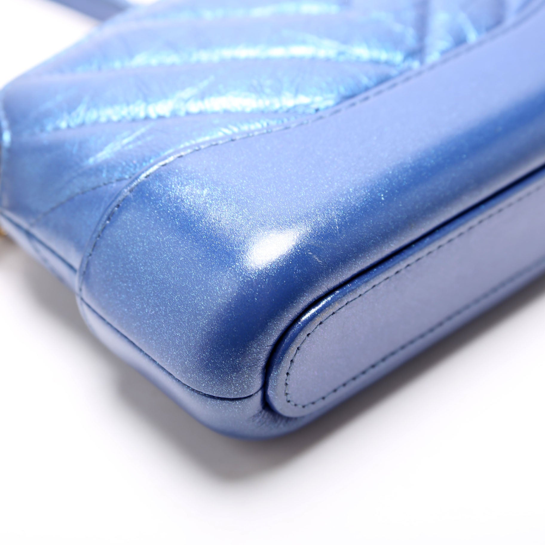 Chanel Gabrielle Double Zip Woc 28M Blue
