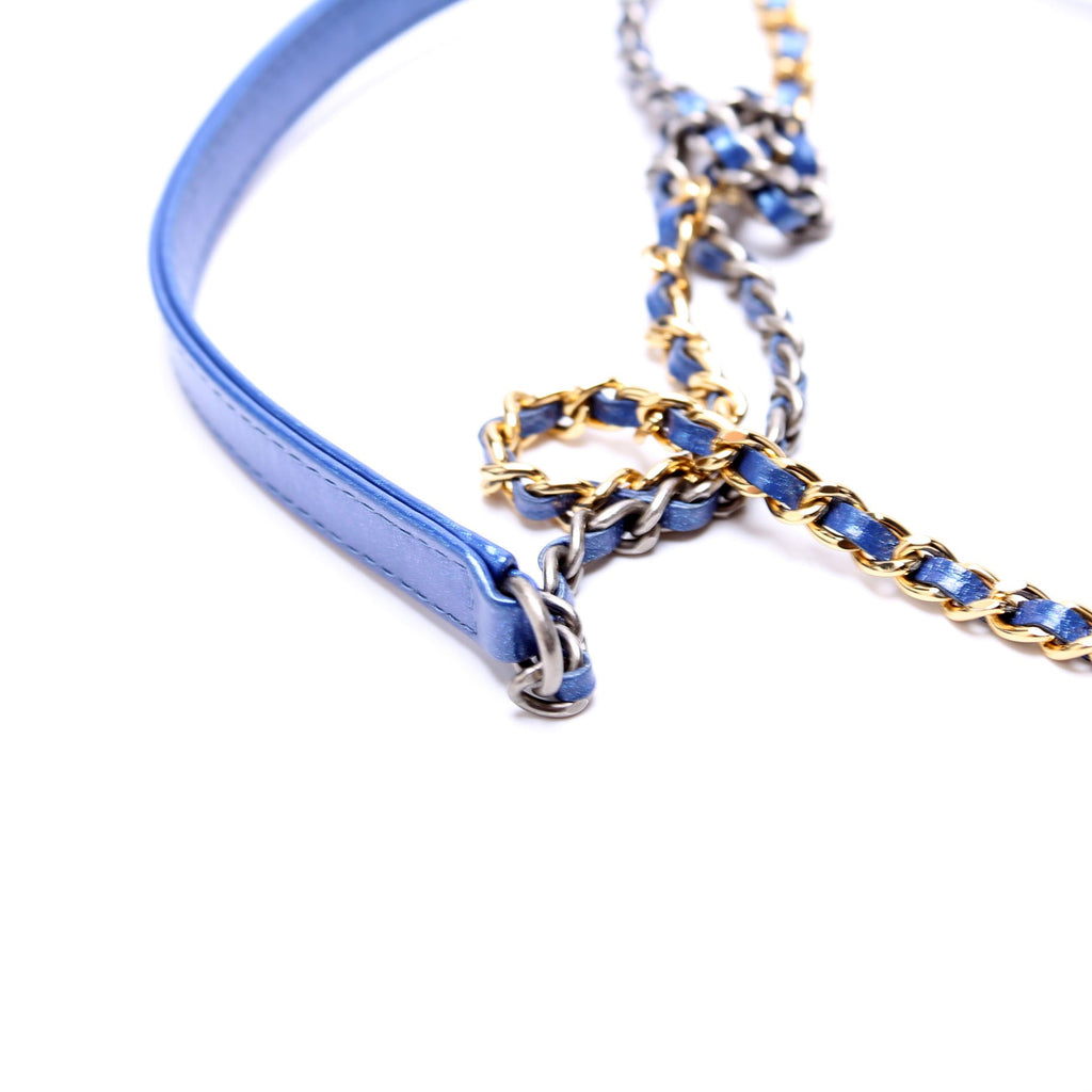Chanel Gabrielle Double Zip Woc 28M Blue