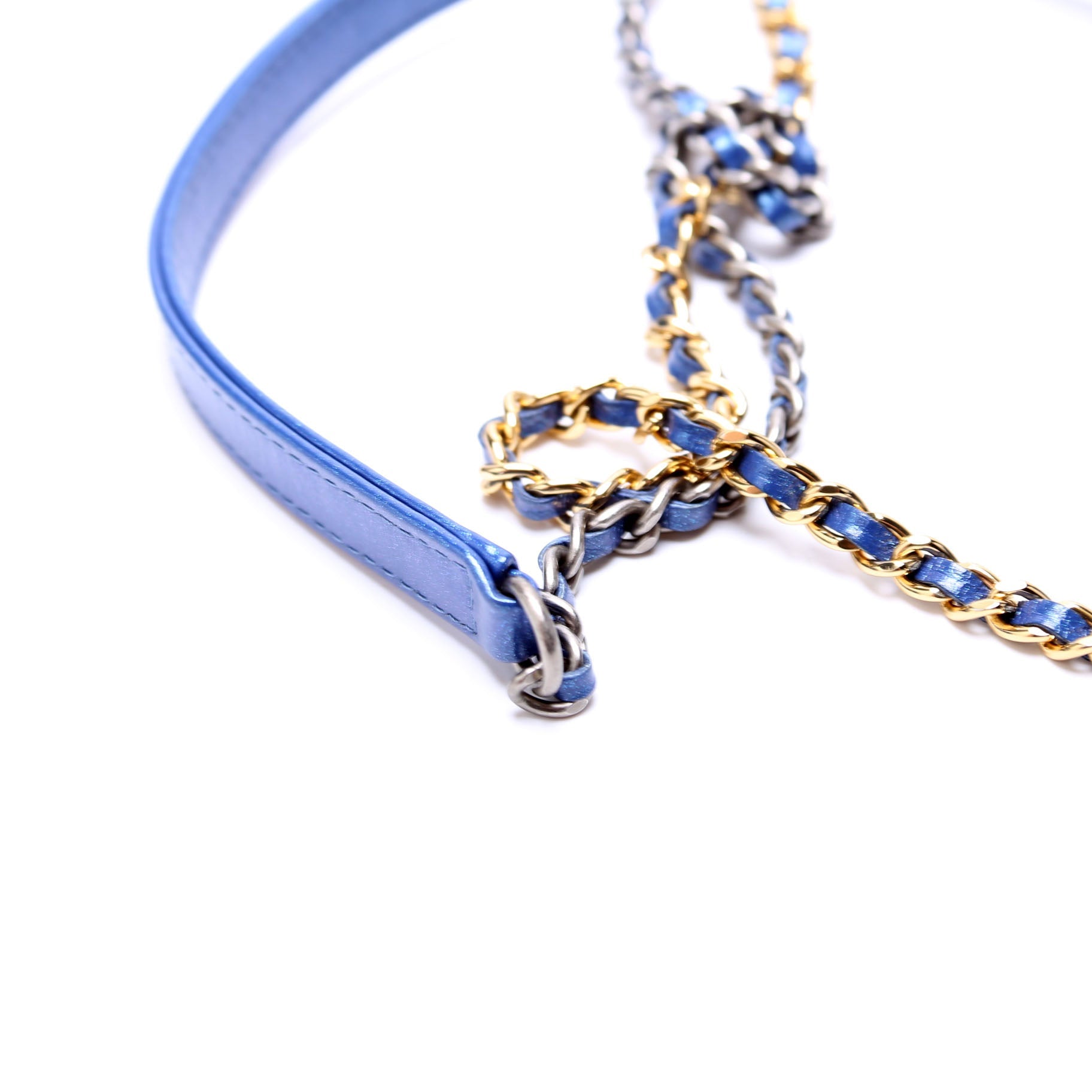 Chanel Gabrielle Double Zip Woc 28M Blue