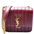 Saint Laurent Vicky Chain Medium 532612 Burgundy/Gold