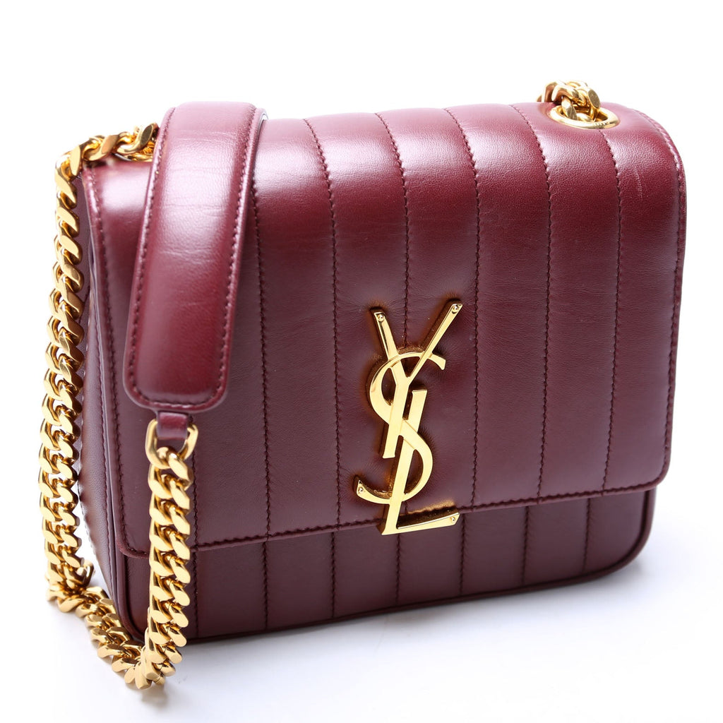 Saint Laurent Vicky Chain Medium 532612 Burgundy/Gold