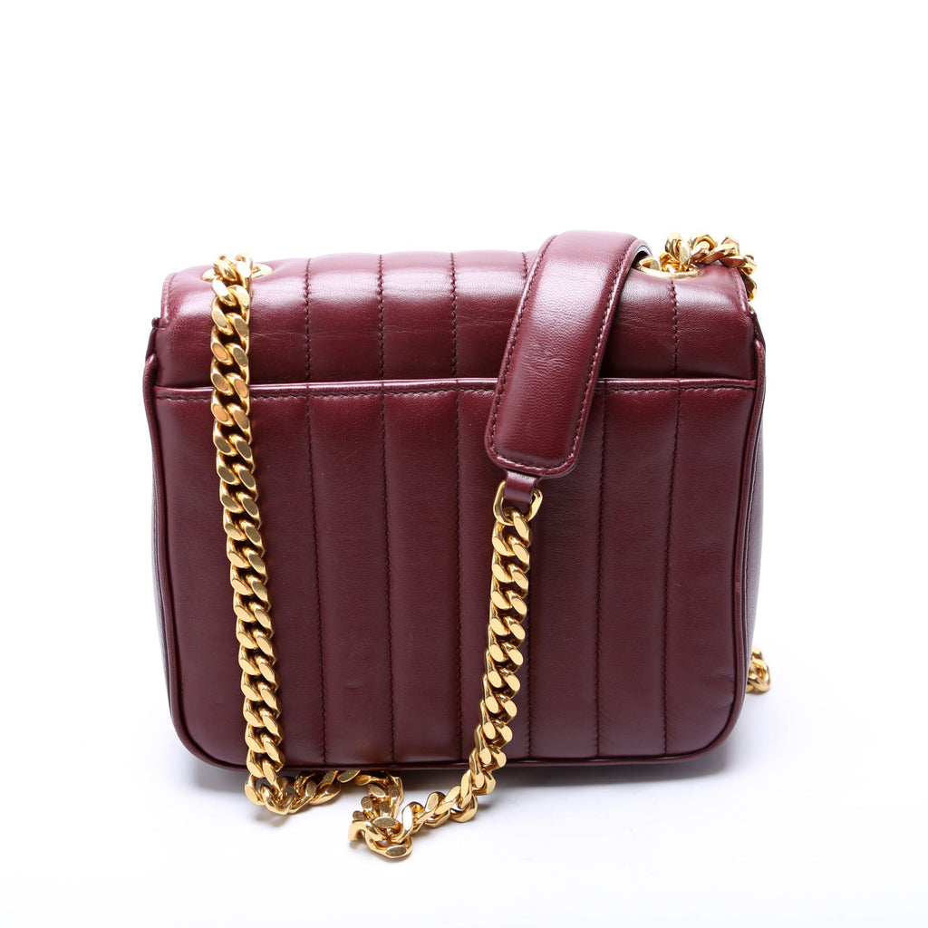 Saint Laurent Vicky Chain Medium 532612 Burgundy/Gold