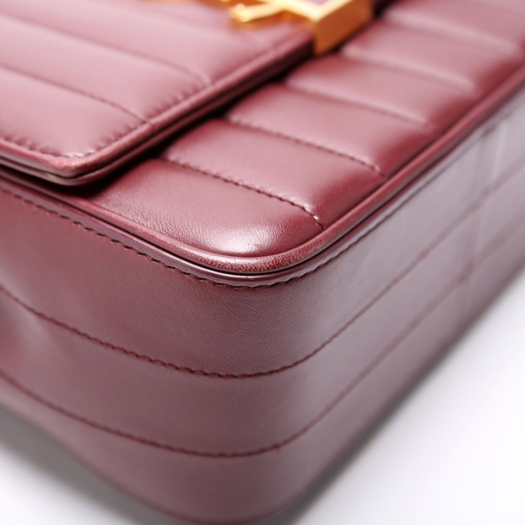 Saint Laurent Vicky Chain Medium 532612 Burgundy/Gold