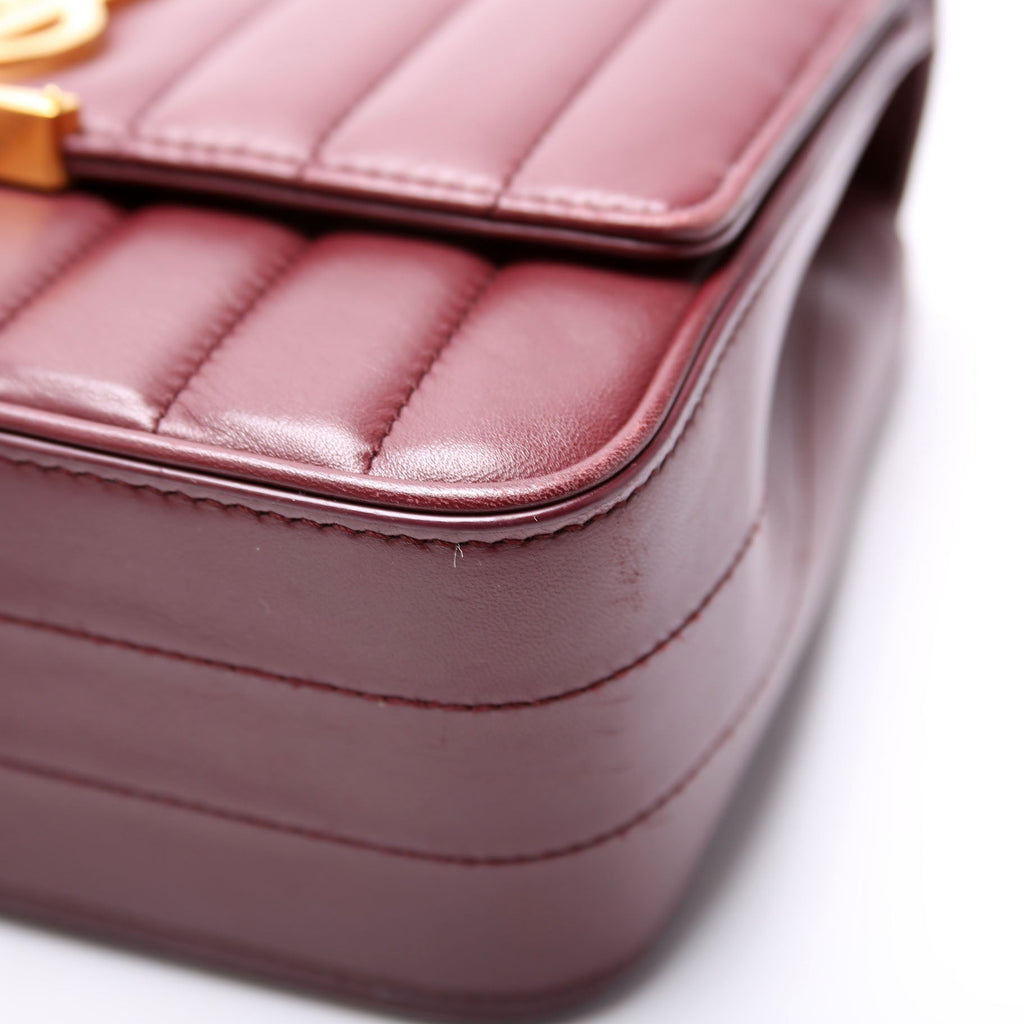 Saint Laurent Vicky Chain Medium 532612 Burgundy/Gold